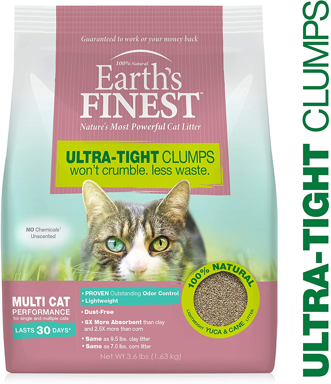 Earth s FINEST Cat Litter Premium Clumping Lightweight Absorbent Formula